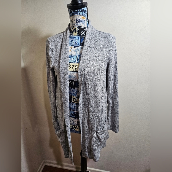 NEW It's Our Time Gray Open Cardigan Sweater XL - Picture 4 of 9